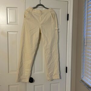 Size 10 cream cargo American Eagle pants